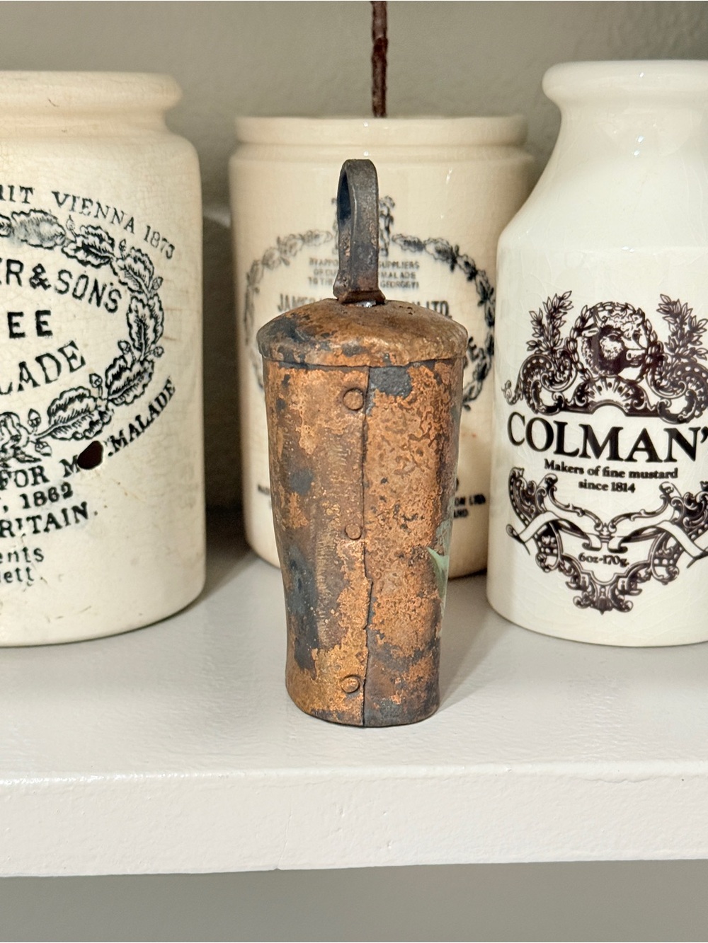 Antique Hand-Painted Floral Farmhouse Cowbell-1800’s - Picture 5 of 15
